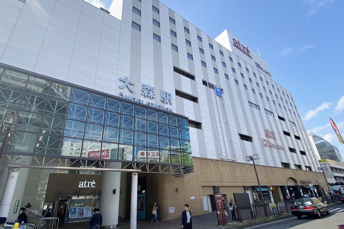 JR大森駅東口へ出る